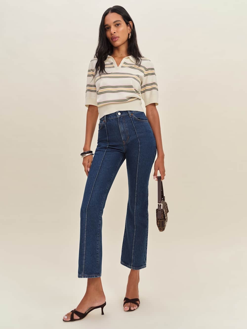 Reformation Mia High Rise Vintage Ankle Bootcut Jeans